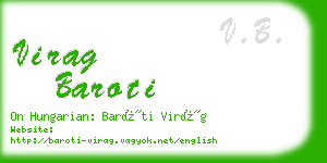 virag baroti business card